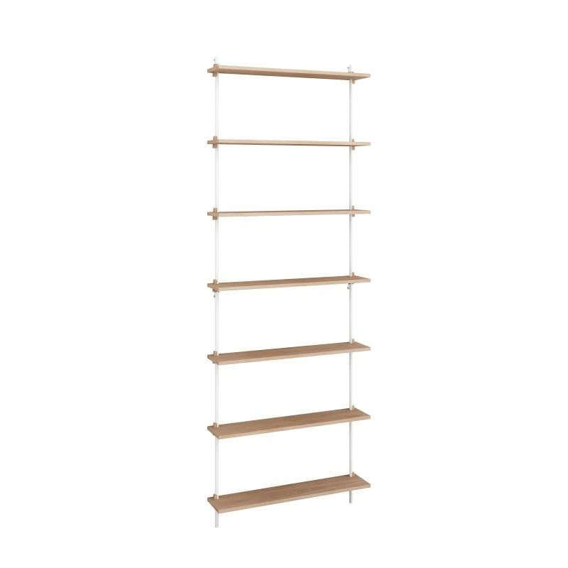 Moebe Wall Shelving Hvid/Eg 1 sektion (højde 230)