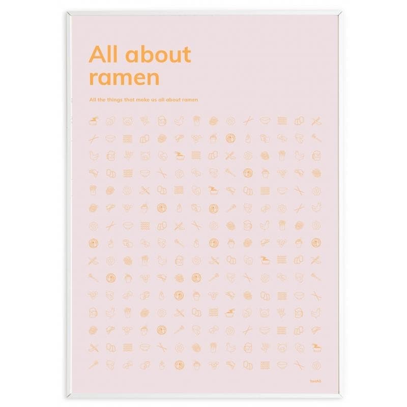 Taishō "All About Ramen" Rosa 100 x 140