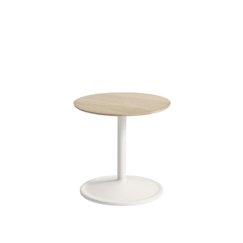 Muuto Soft Side Table Ø41 Massiv eg/Off-white H 40