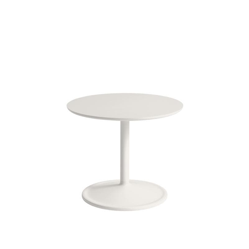 Muuto Soft Side Table Ø48 Off-white/Linoleum H 40