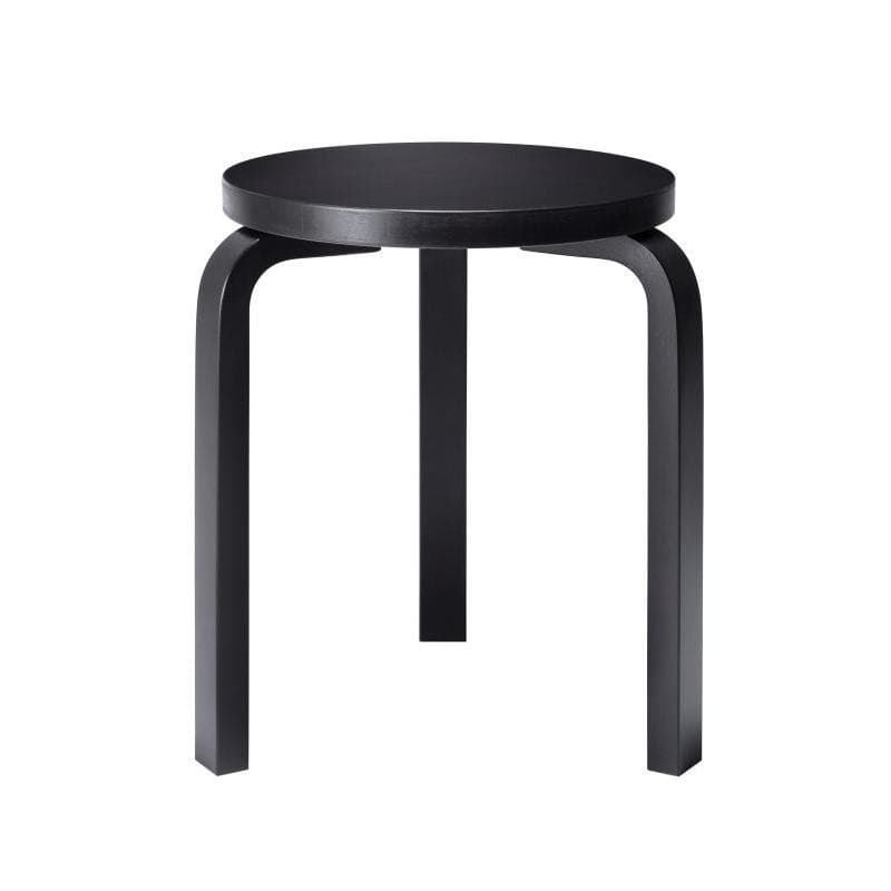 Artek Stool 60 Skammel Helfarvet Sort