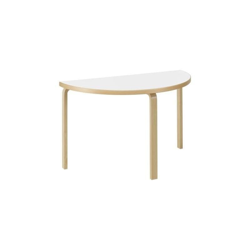 Artek Aalto Bord Halvrund Hvid