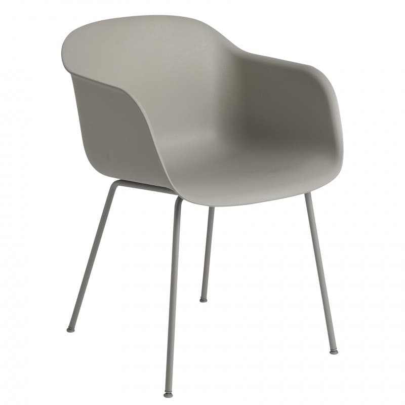 Muuto Fiber Arm Chair Tube Grå/Grå