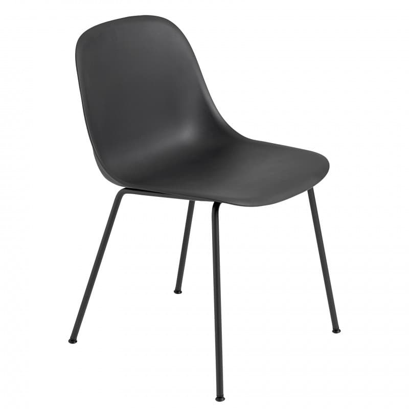 Muuto Fiber Side Chair Tube Sort/Sort