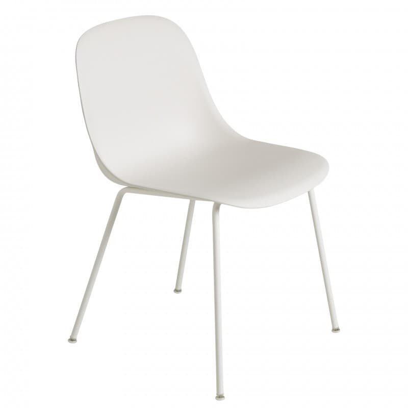 Muuto Fiber Side Chair Tube Natural Hvid/Hvid