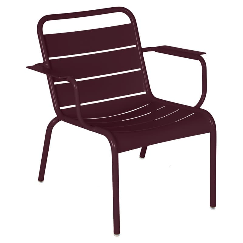 Fermob Luxembourg Lounge Armchair Black Cherry