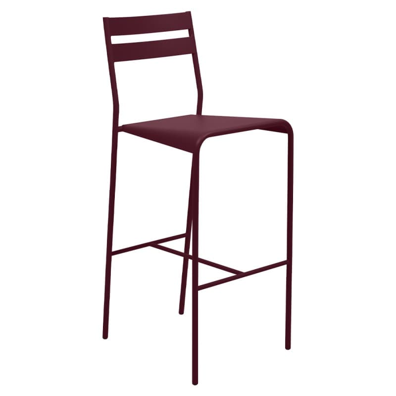 Fermob Facto Bar Stool Black Cherry