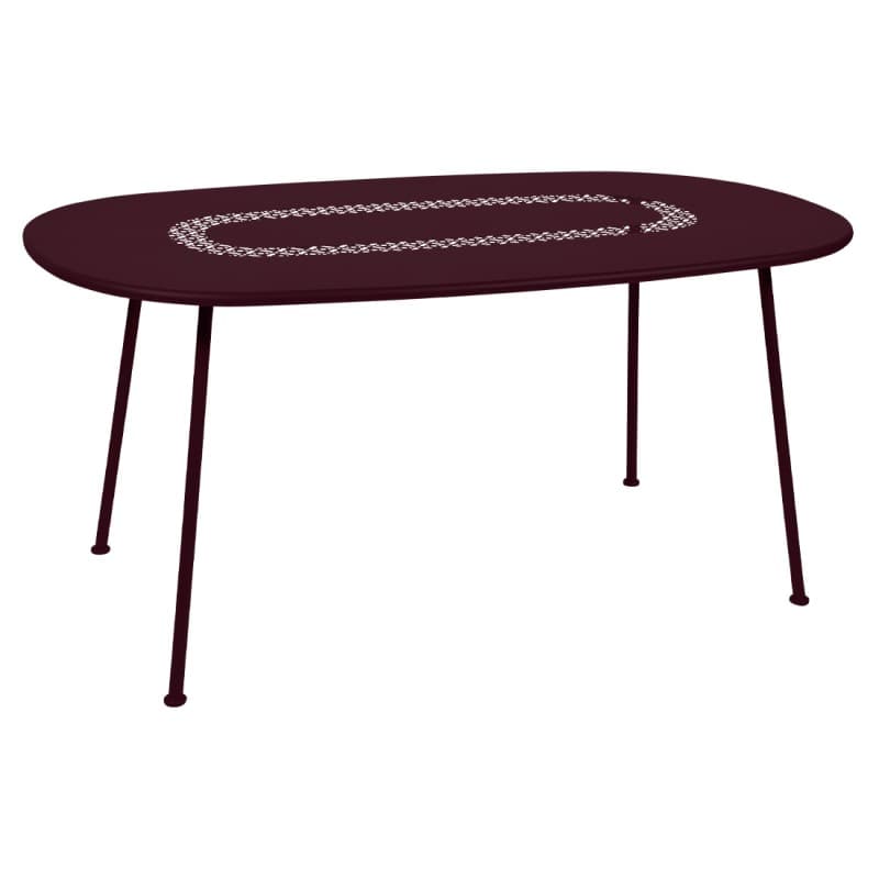 Fermob Lorette Oval Table Black Cherry