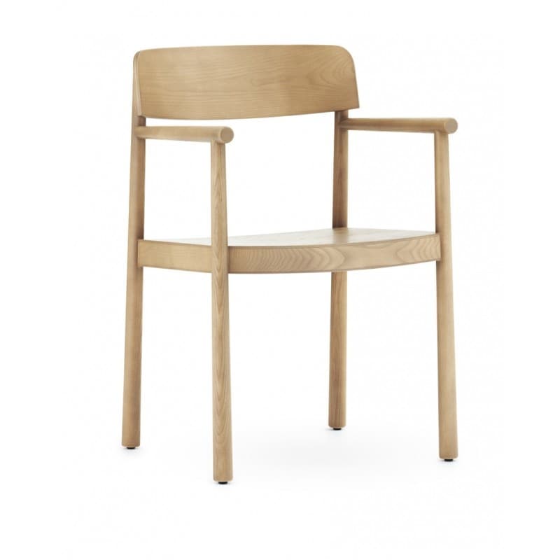 Normann Copenhagen Timb Stol med armlæn Tan