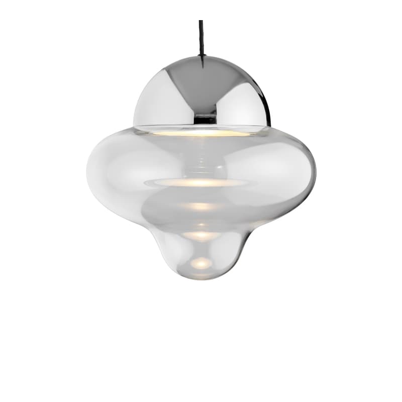 Design By Us Nutty XL, Pendant Clear / Chrome