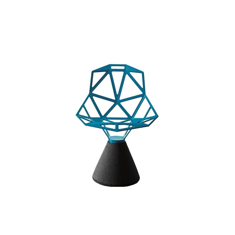 Magis Chair One Concrete Blue Black Concrete