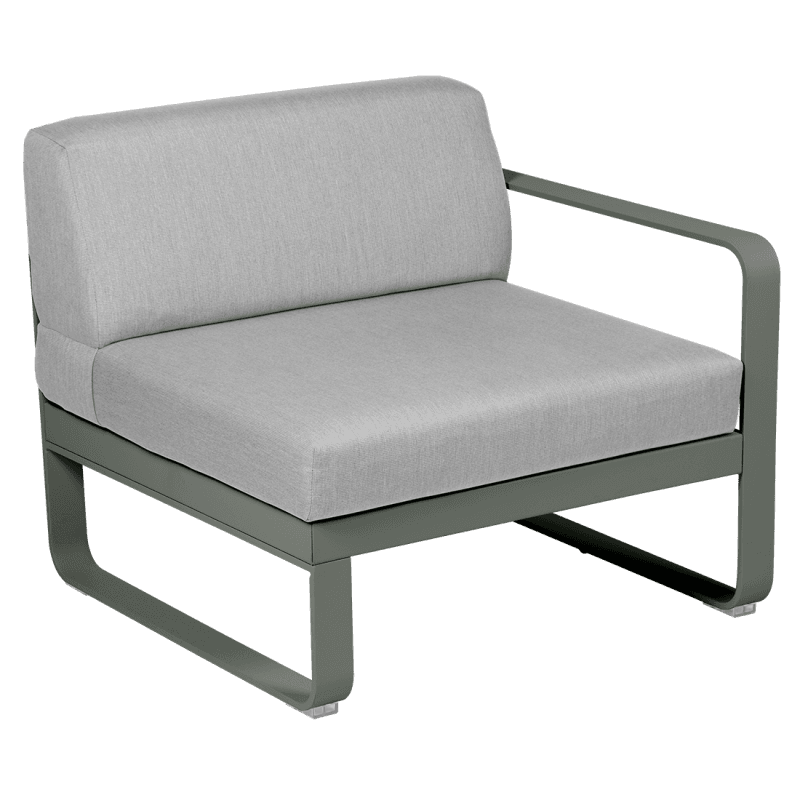 Fermob Bellevie 1-Seater Right Module Flannel Grey