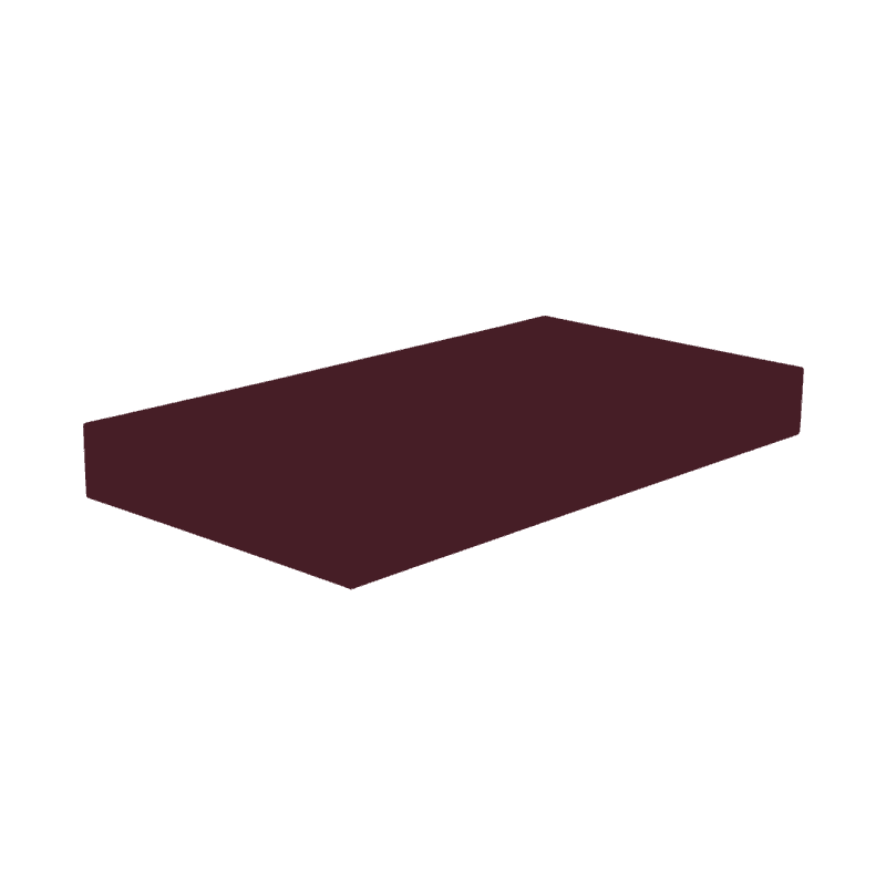 Fermob Bellevie Rectangular Connecting Shelf Black Cherry