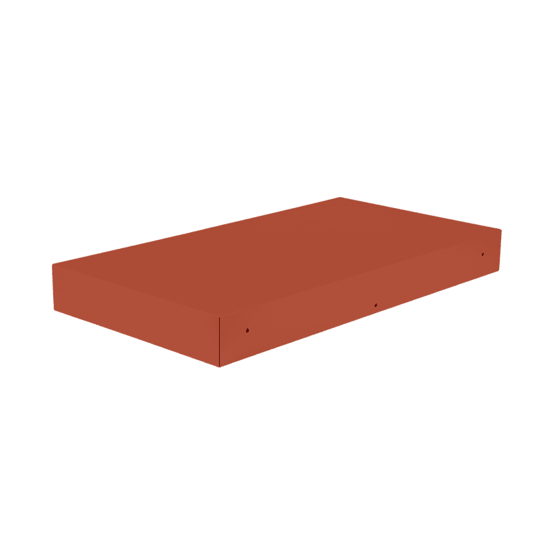 Fermob Bellevie Rectangular Connecting Shelf Red Ochre