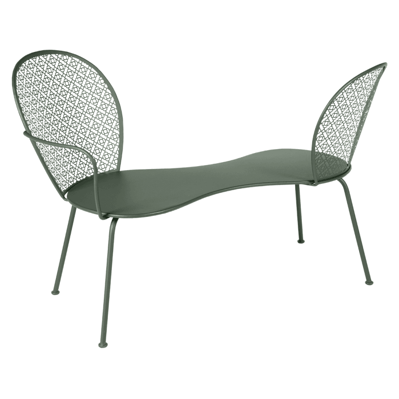 Fermob Lorette Conversation Bench Rosemary