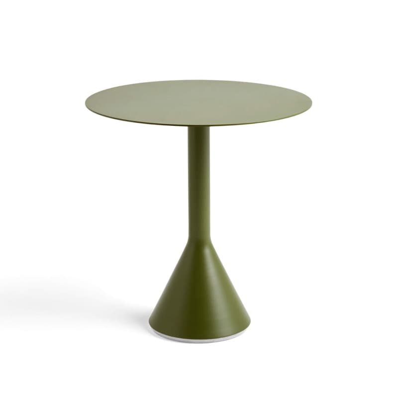 HAY Palissade Cone Table Olive Ø 70 x H 74 cm.