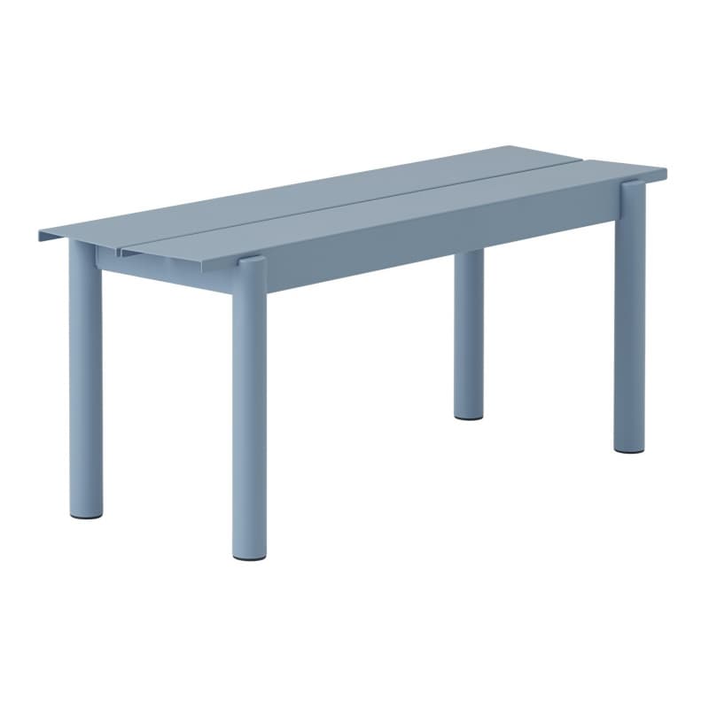 Muuto Linear Steel Bench Pale Blue 110 x 34