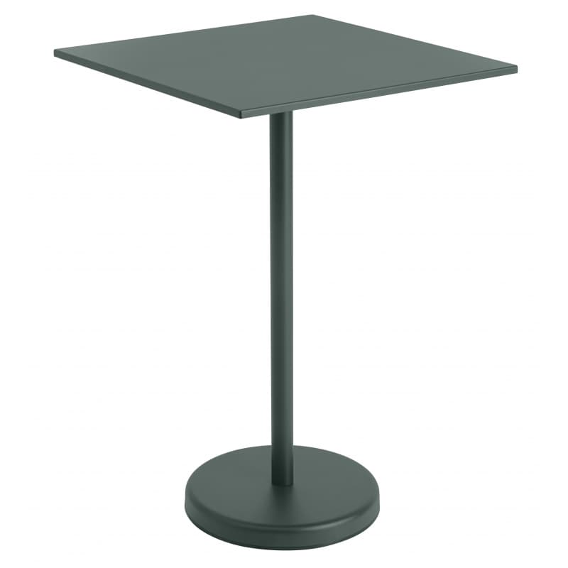 Muuto Linear Steel Café Table 105 Dark Green
