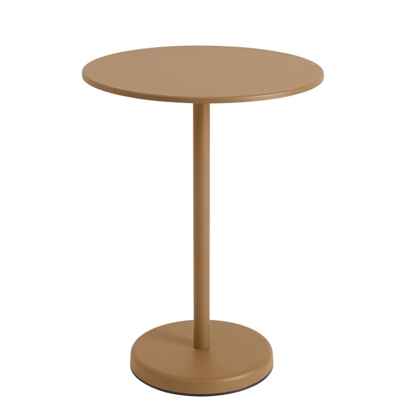 Muuto Linear Steel Café Table Round 95 Burnt Orange