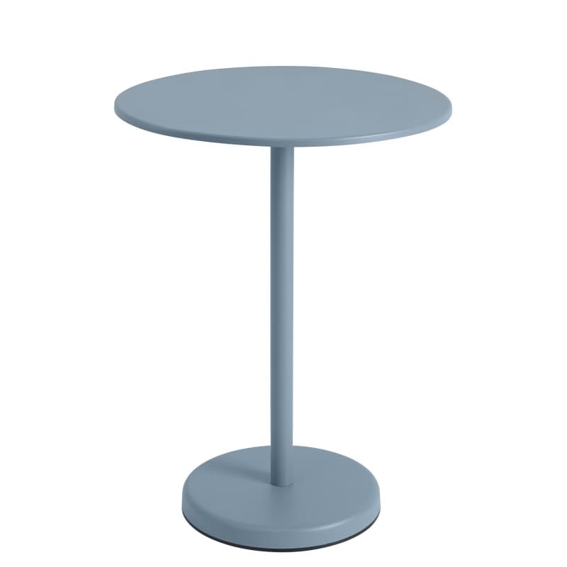 Muuto Linear Steel Café Table Round 95 Pale Blue
