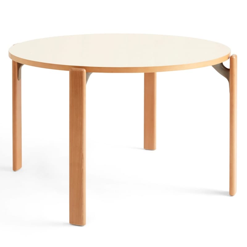 HAY Rey Table Golden w. Ivory White Laminate