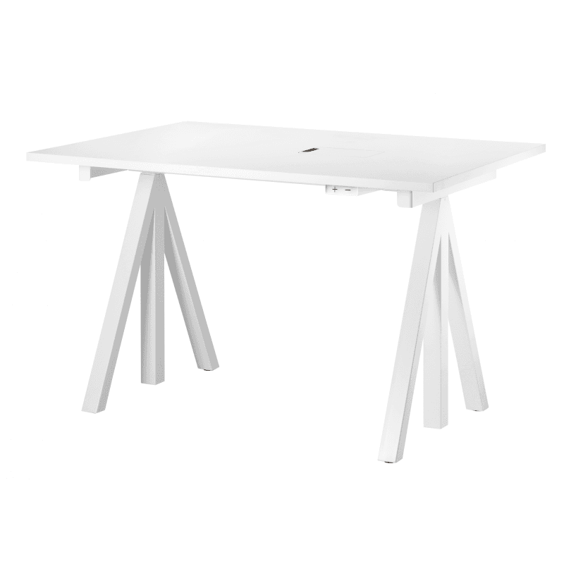 String  Height-adjustable Work Desk 120 Hvid laminat