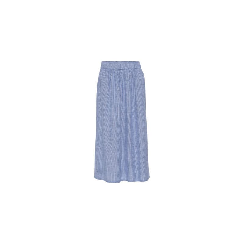 Frau Helsinki Nederdel Medium Blue Stripe