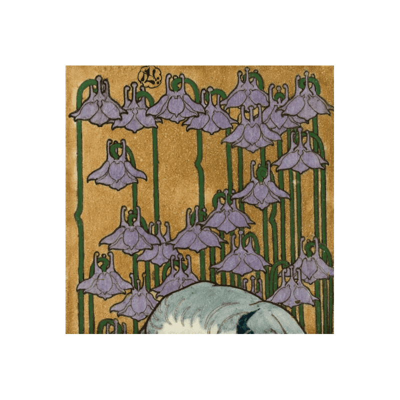 The Dybdahl Co. Tile With Heron I. 61x61 cm. uden ramme
