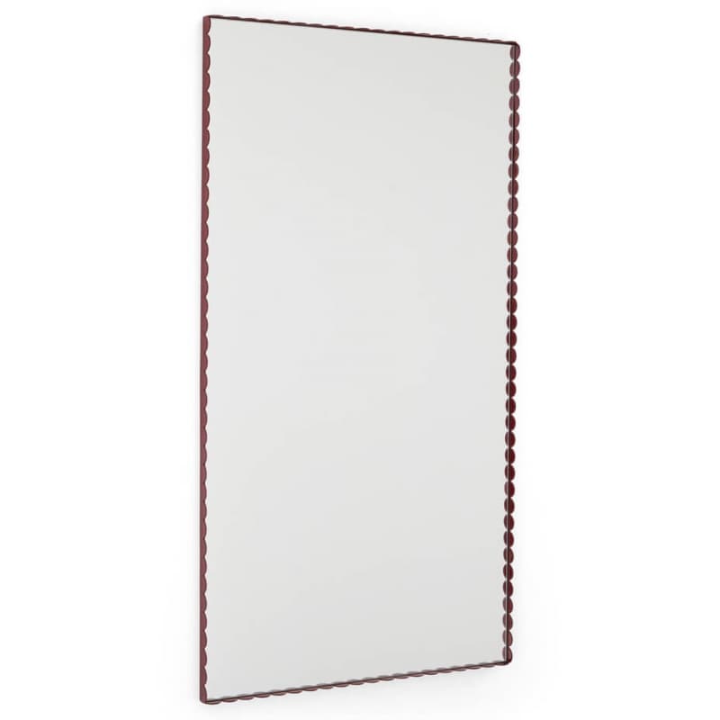 HAY Arcs Mirror Rectangle Large Burgundy