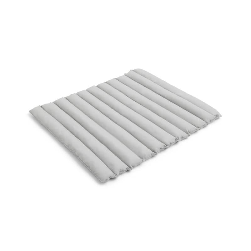 HAY Palissade Soft Quilted Cushion Dining Bench Sky Grey
