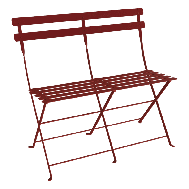 Fermob Bistro 2-seater Bench Black Cherry