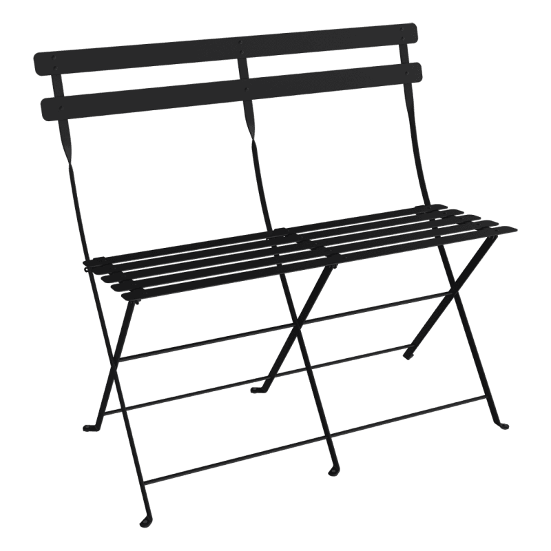 Fermob Bistro 2-seater Bench Liquorice