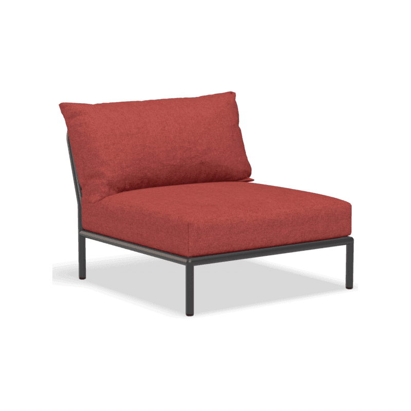 HOUE LEVEL 2 Lounge Chair Dark grey Heritage Scarlet