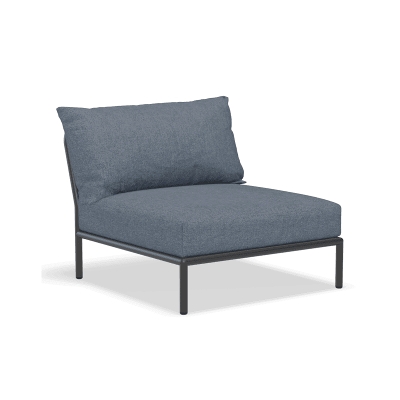 HOUE LEVEL 2 Lounge Chair Dark grey Heritage sky