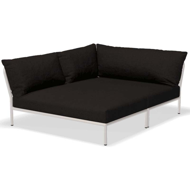 HOUE LEVEL 2 Cozy Corner Left Module Heritage Char Muted white