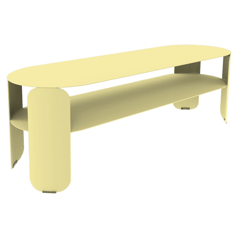 Fermob Bebop Low Console Table Frosted Lemon