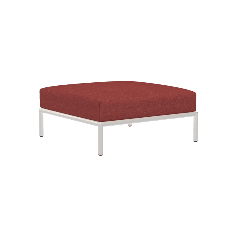 HOUE LEVEL Ottoman Muted white Heritage Scarlet