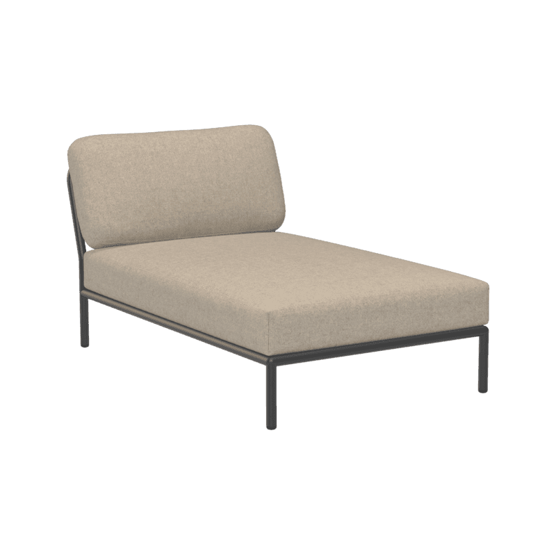 HOUE LEVEL Chaiselong Dark grey Heritage papyrus