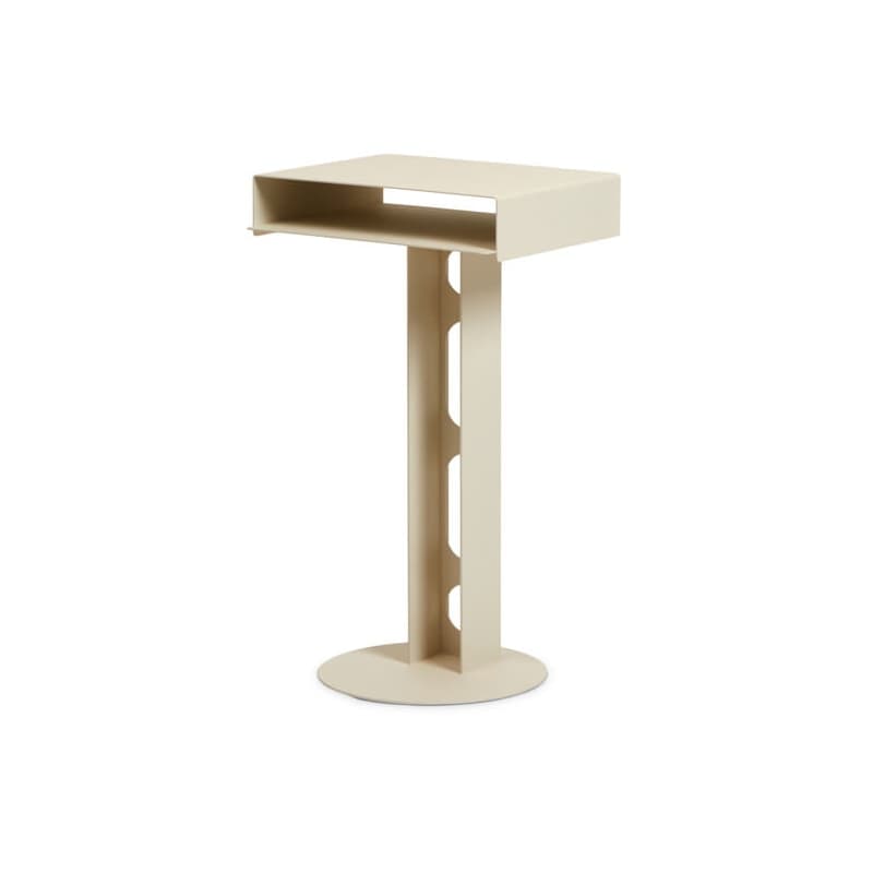 Pedestal Sidekick Table Pearl