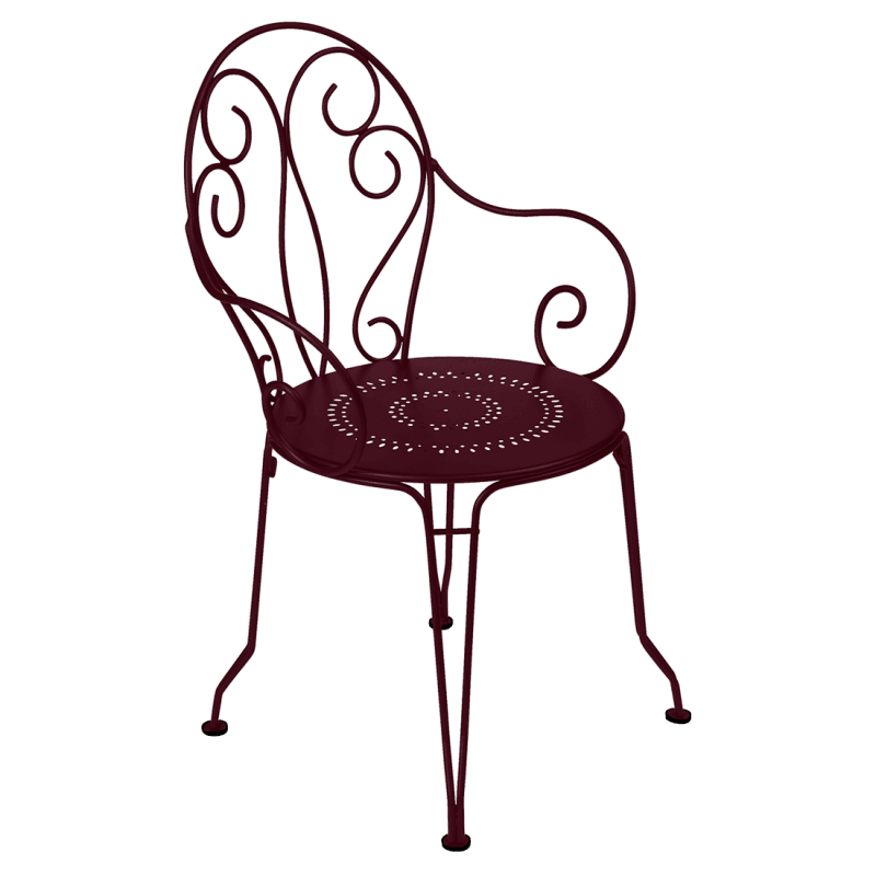 Fermob Montmartre Armchair Black Cherry