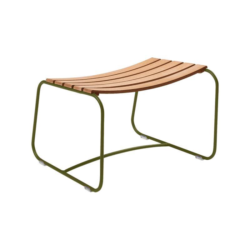 Fermob Surprising Teak Footrest Pesto