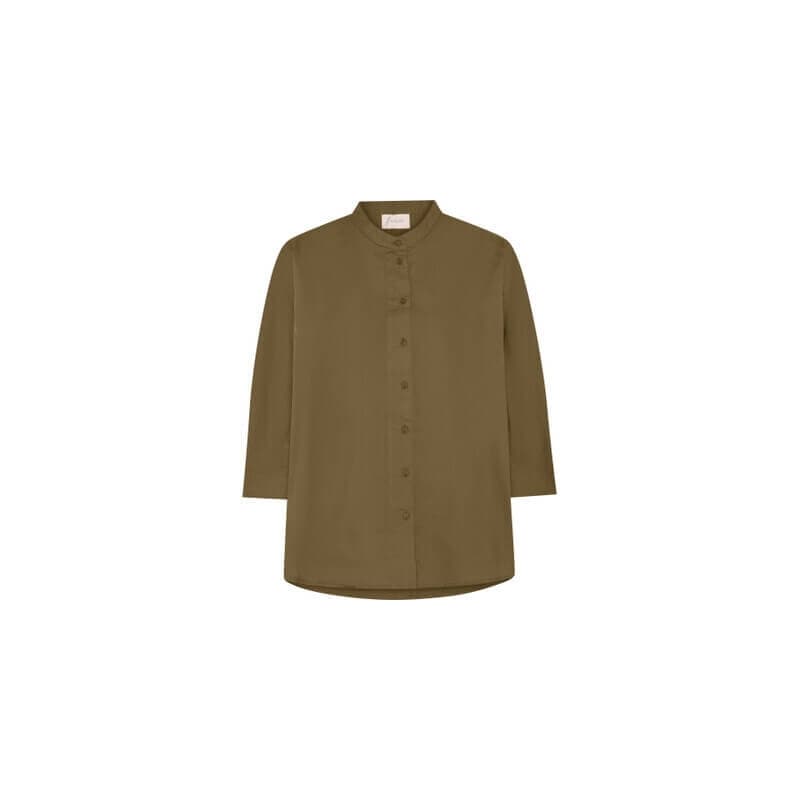 Frau Seoul Kort Skjorte Military Olive