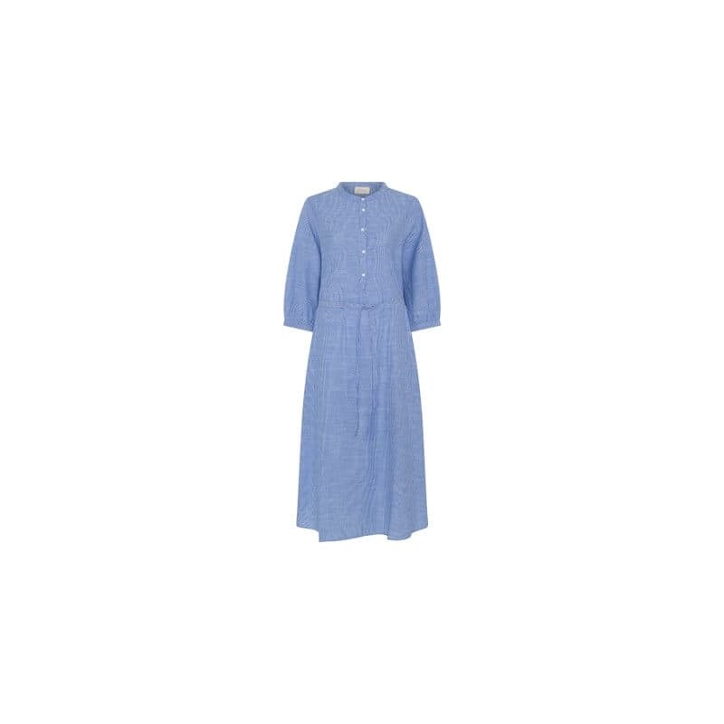 Frau Madrid Kjole Medium Blue Stripe