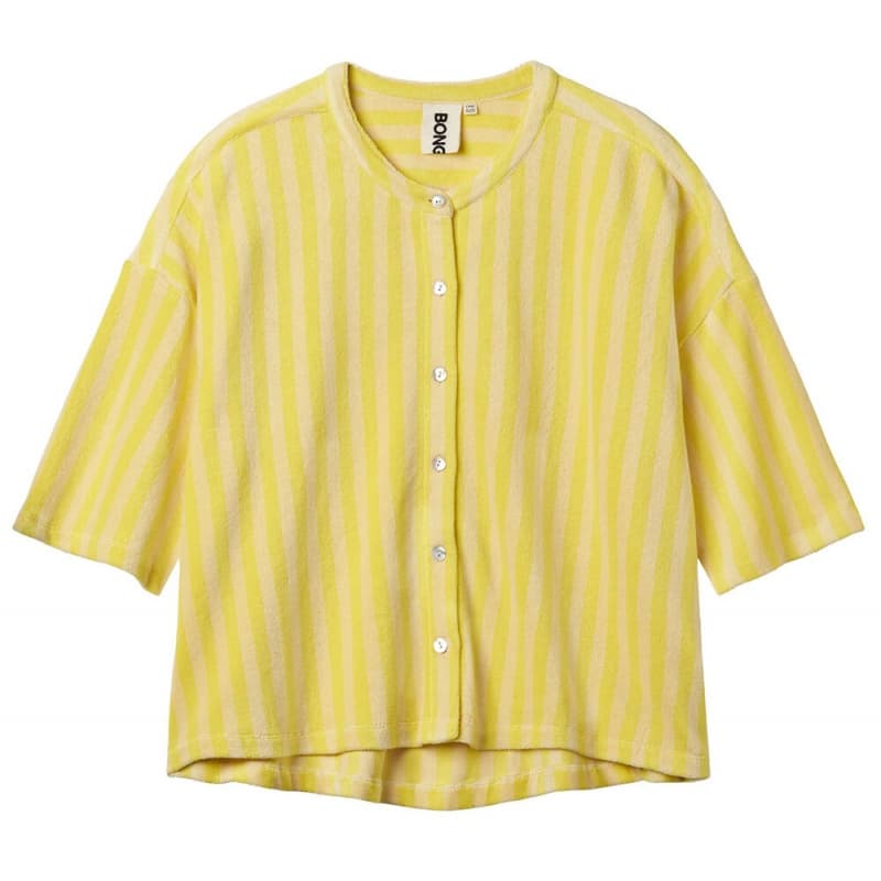 Bongusta Naram Overzied Shirt Pristine & Neon Yellow