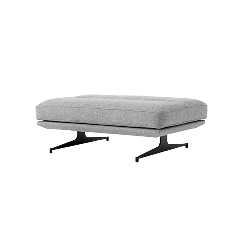&Tradition Inland Pouf AV32 Black Base Hallingdal 130