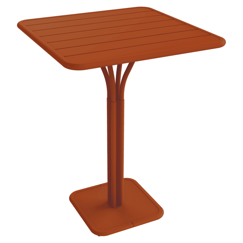 Fermob Luxembourg High Table 80 x 80 Candied Orange