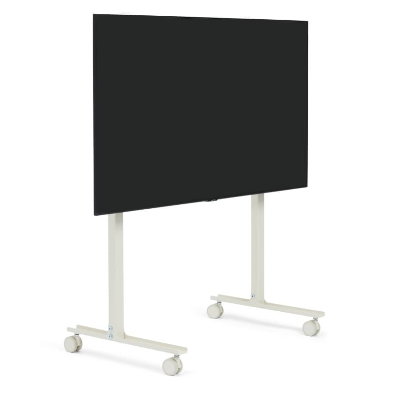 Pedestal Straight Rollin' TV Stander Pearl