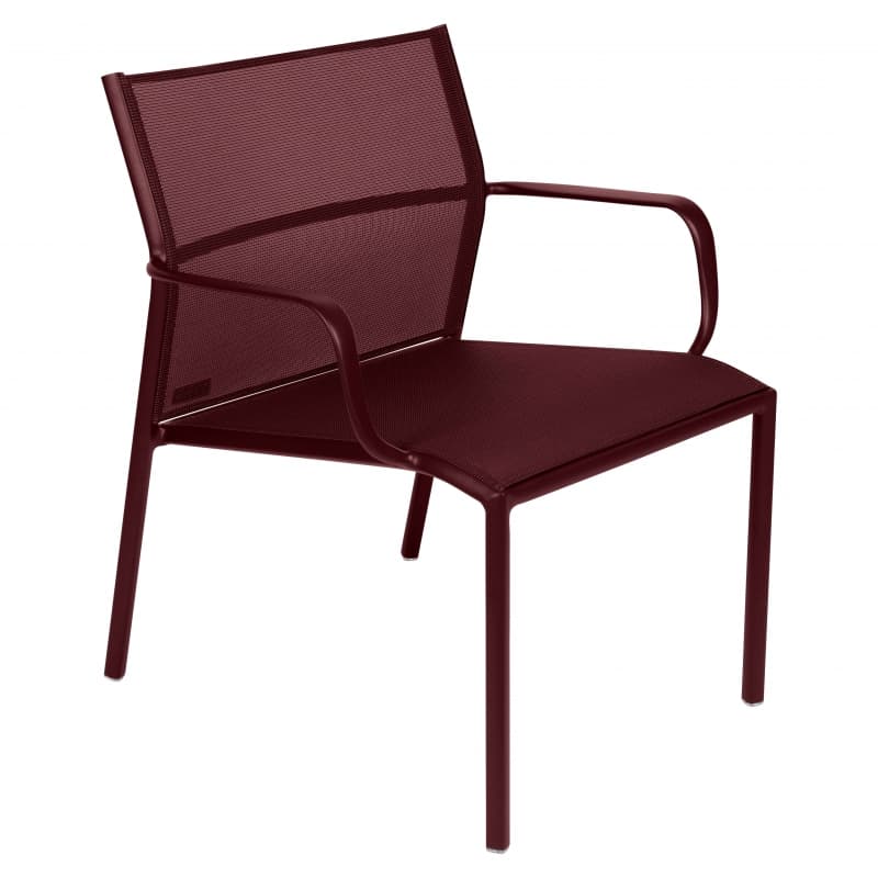 Fermob Cadiz Low Armchair Black Cherry