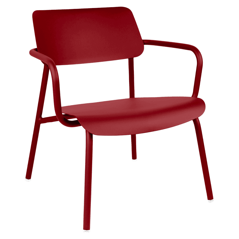 Fermob Studie Lounge Armchair Chili