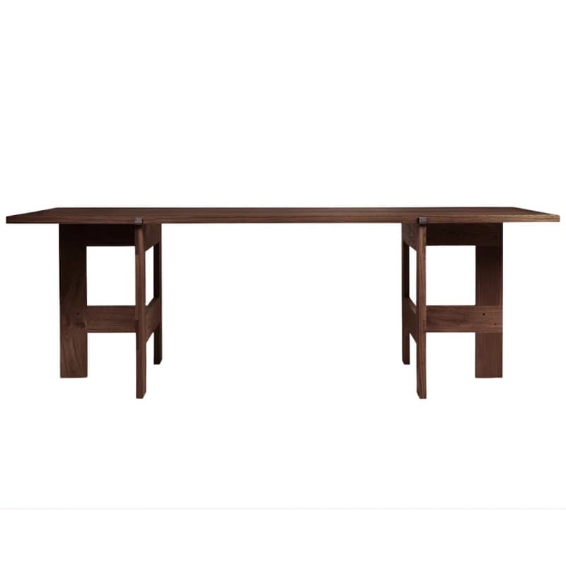 Frama Farmhouse Trestle Table, L220 Dark Oak